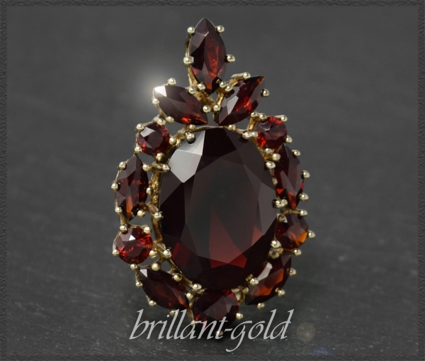Granat Anhänger mit 12,5ct, aus 333 Gold, Antik