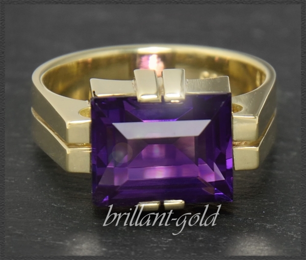 Amethyst Cocktail Ring 585 Gold; 6ct, violett, VVS