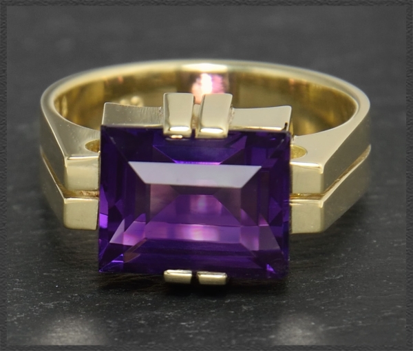 Amethyst Cocktail Ring 585 Gold; 6ct, violett, VVS