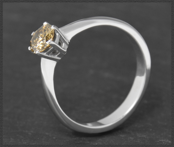 Diamant Solitär Ring mit 0,70ct, 585 Weißgold