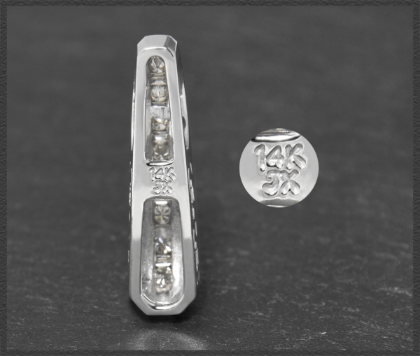 Diamant Anhänger 585 Weißgold; 0,30ct Diamanten