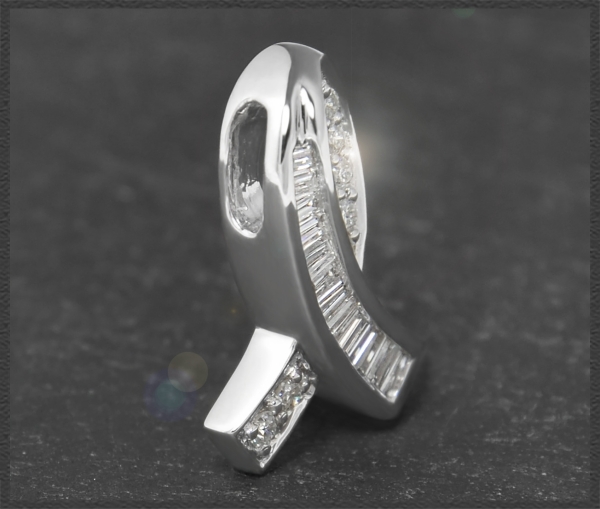 Diamant Anhänger 585 Gold, 0,33ct, VVS, Gleiter