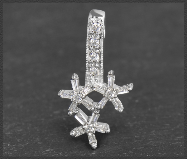 Gold Anhänger 585 Gold; 0,28ct Diamanten, VS-Si
