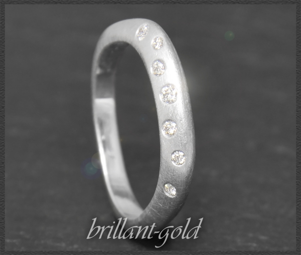 Diamant Ring mit 0,15ct, 750 Gold, Designer Schmuck