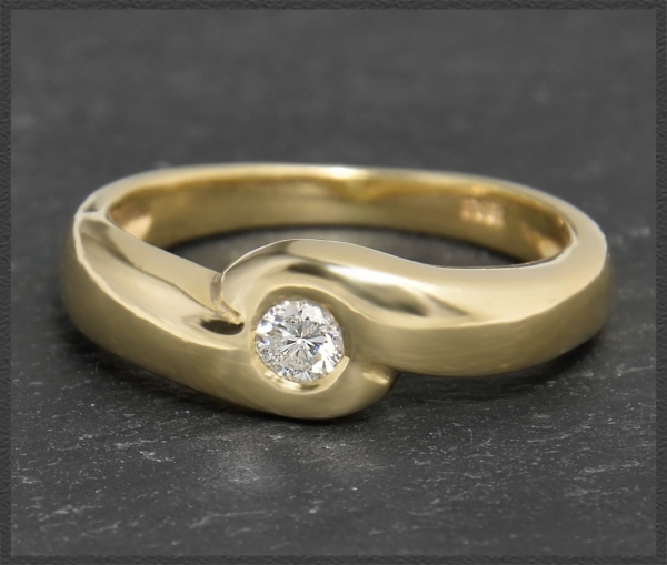 Brillant Damen Ring aus 585 Gold mit 0,16ct