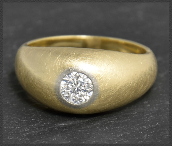 Diamant Ring mit 0,51ct, 585 Gelbgold, unisex