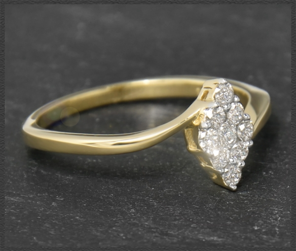Preview: Diamant Ring aus 585 Gold; 0,30ct Brillanten