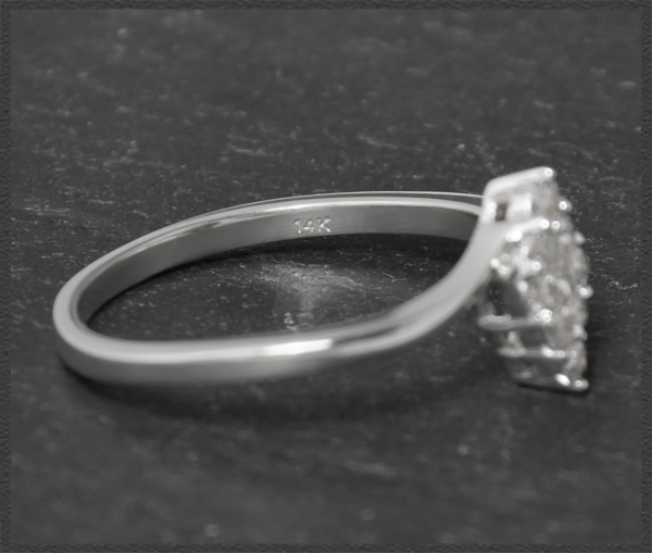 Preview: Diamant Ring, 585 Weißgold mit 0,30ct Brillanten