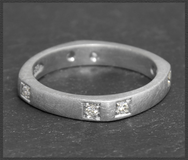 Diamant & 585 Gold Ring mit 0,16ct, Eternityring