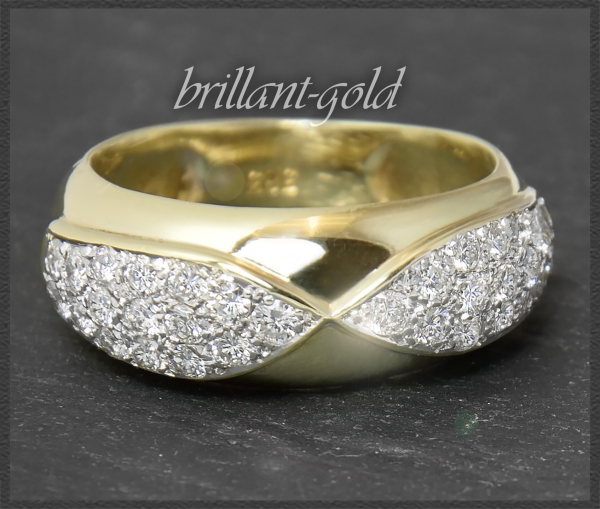Diamant Ring, 1,50ct lupenreine Brillanten, 585 Gold