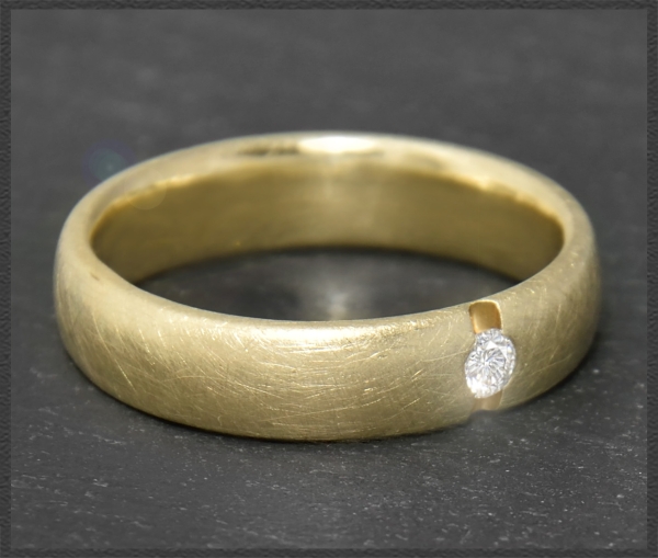 Preview: Diamant Ring Firma MEISTER, aus 585 Gelbgold