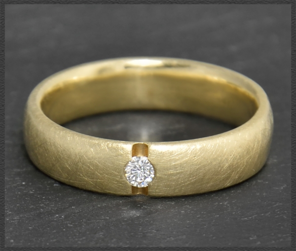 Preview: Diamant Ring Firma MEISTER, aus 585 Gelbgold