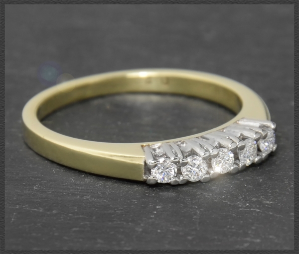 Preview: Memoryring mit 0,26ct Diamanten, 585 Gold