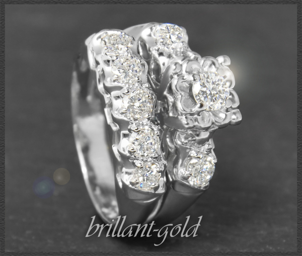 Diamant Ring mit 1,10ct, 585 Gold Verlobungsring USA