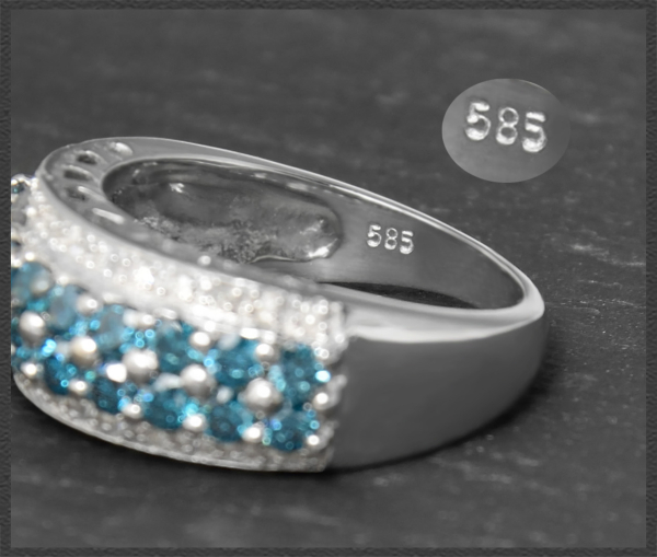 Diamant Ring mit 1,45ct Brillanten, 585 Weißgold