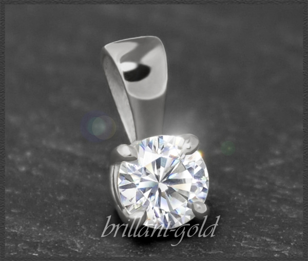Brillant Anhänger in 585 Gold; 0,43ct, Si2