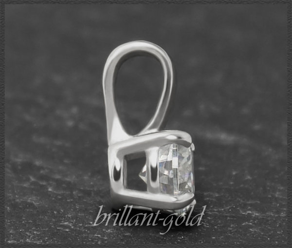 Brillant 585 Gold Anhänger, 0,40ct; DGI Zertifikat