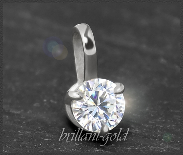 585 Gold Diamant Collier 0,23ct, VS2; IGI Zertifikat