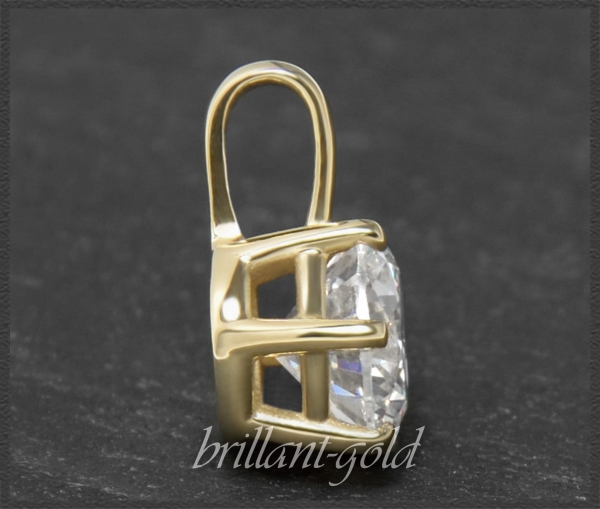 Brillant Anhänger 585 Gold; 1,93ct, Top Wesselton