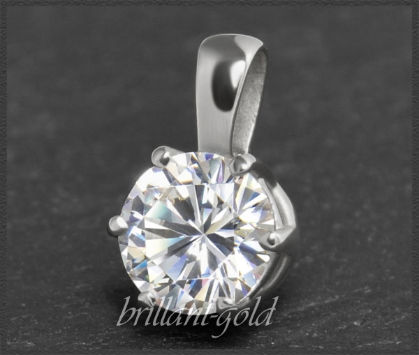Brillant Anhänger 585 Gold, 1,50ct Diamant