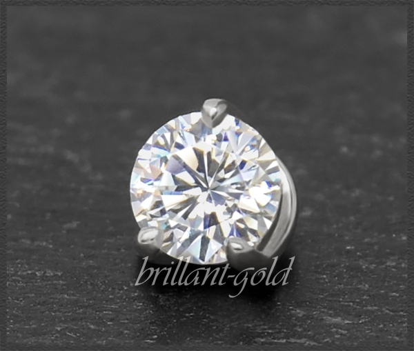 Brillant 585 Gold Anhänger 0,55ct; River D, VVS1