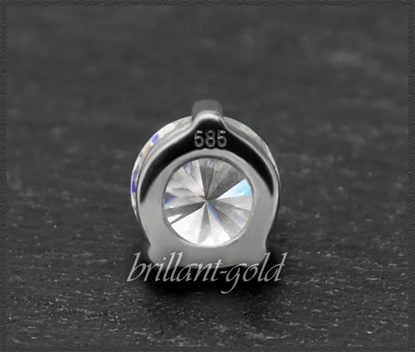 Brillant 585 Gold Anhänger 0,55ct; River D, VVS1