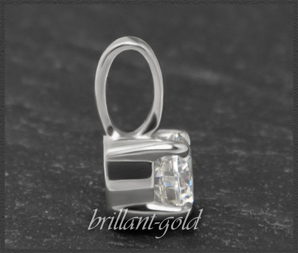 Diamant Anhänger & Kette 585 Gold; 0,39ct