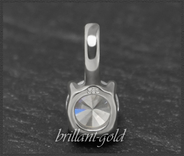 Diamant Anhänger & Kette 585 Gold; 0,39ct