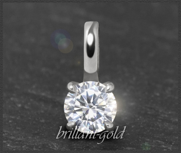 Brillant 585 Gold Anhänger; mit 0,27ct; VS1