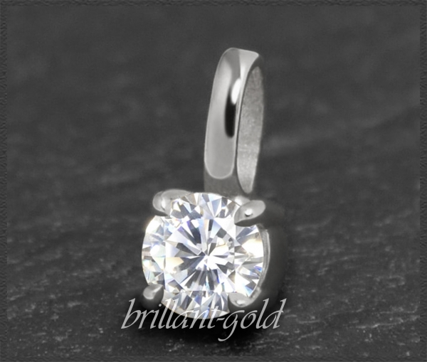 Brillant 585 Gold Anhänger; mit 0,27ct; VS1