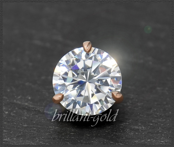 Brillant 585 Rotgold Anhänger; 1,06ct, River D