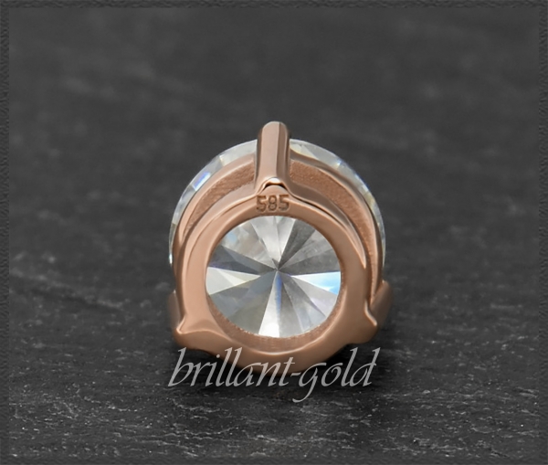 Brillant 585 Rotgold Anhänger; 1,06ct, River D