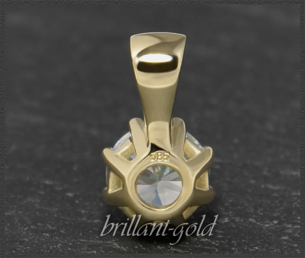 Preview: Diamant Anhänger in 585 Gold; 1,03ct, River D