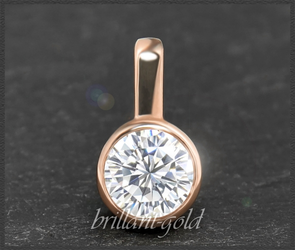 Brillant Anhänger 585 Gold mit 0,53ct, River D