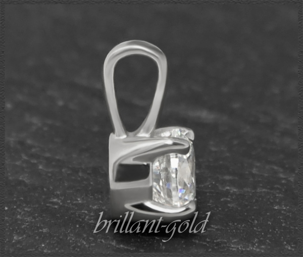 Brillant Anhänger in 585 Gold; 0,66ct, F & Si1