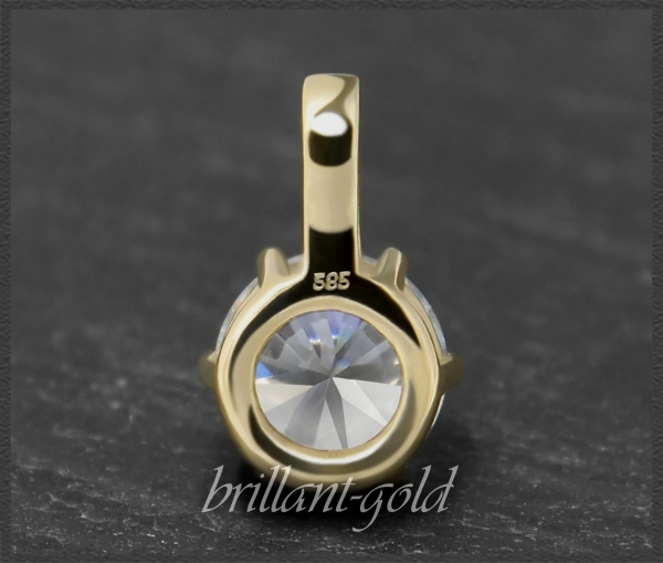 Brillant Anhänger aus 585 Gold mit 1,14ct & Si1-2