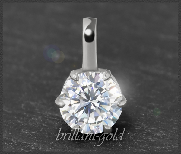 Brillant Anhänger 585 Gold; 1,62ct & Si2-3; Gleiter