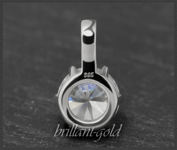 Brillant Anhänger 585 Gold; 1,62ct & Si2-3; Gleiter