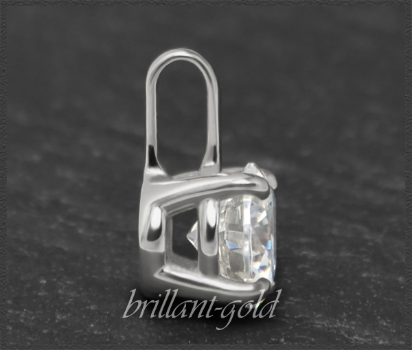 Brillant 585 Weißgold Anhänger 1,03ct, Si2