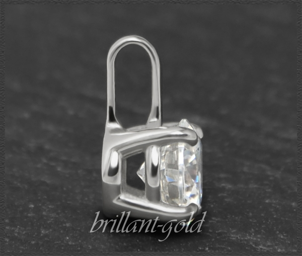 Brillant Anhänger & Kette 585 Gold; 0,91ct, Si1