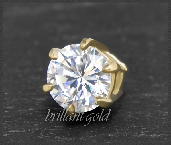 585 Gold Brillant Anhänger 0,97ct, Si1; Gleiter
