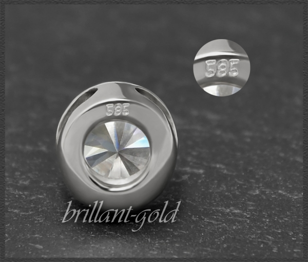 Brillant Anhänger mit 1,05ct; Si3; 585 Weißgold