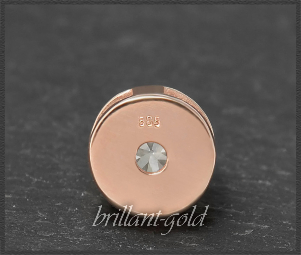 Brillant Anhänger mit 1,10ct; River D; 585 Rotgold