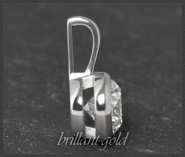 Brillant Anhänger aus 585 Gold; 1,36ct, River D