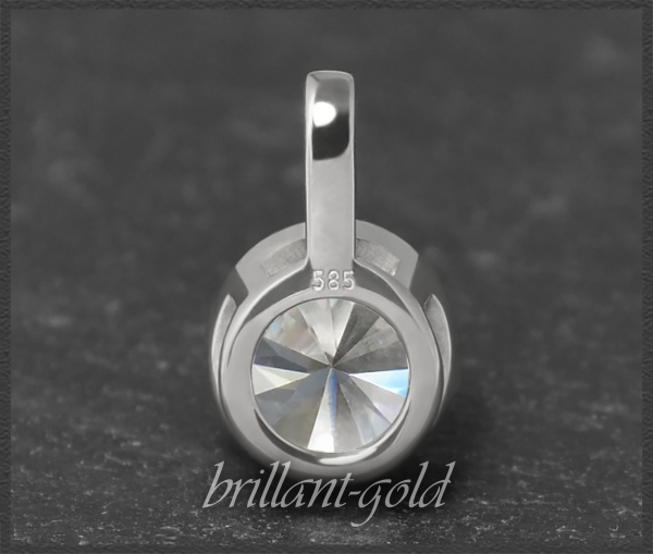 Brillant Anhänger 585 Gold; 0,94ct, Top Wesselton, Si3