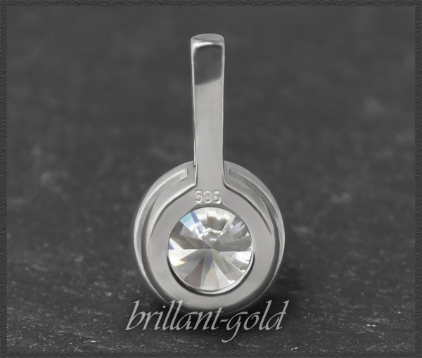 Brillant Anhänger aus 585 Weißgold; 0,99ct, Si2