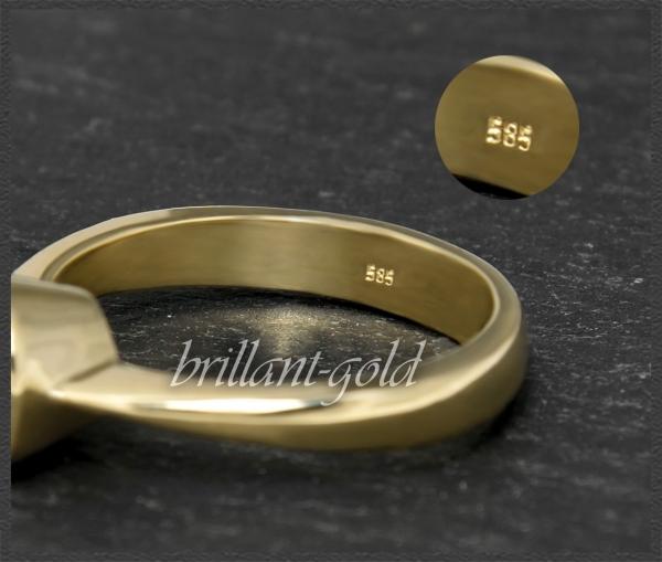 Ring aus 585 Gelbgold mit 0,99ct Brillant, Si1-2