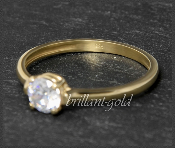 Brillant 585 Gold Ring 0,46ct, mit DGI Zertifikat