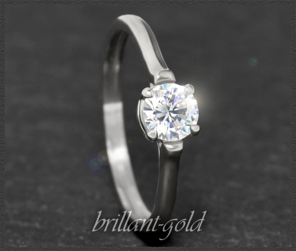 Brillant Ring aus 585 Gold mit 0,57ct, Si1-2