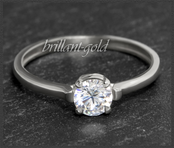 Brillant Ring aus 585 Gold mit 0,57ct, Si1-2